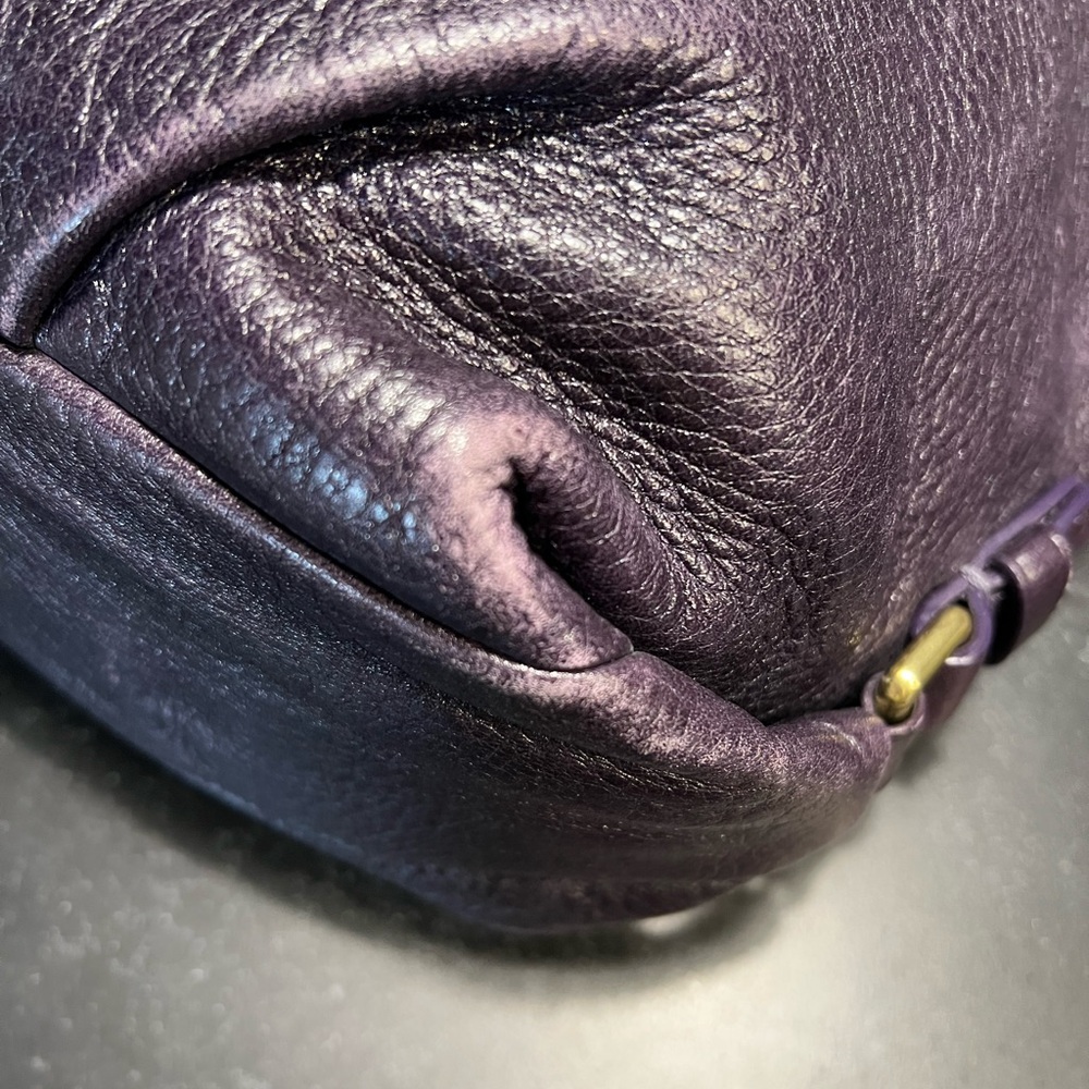 Coach E0920-14142 Brooke Hobo in Eggplant with Brass Hardware - Picture 9 of 9